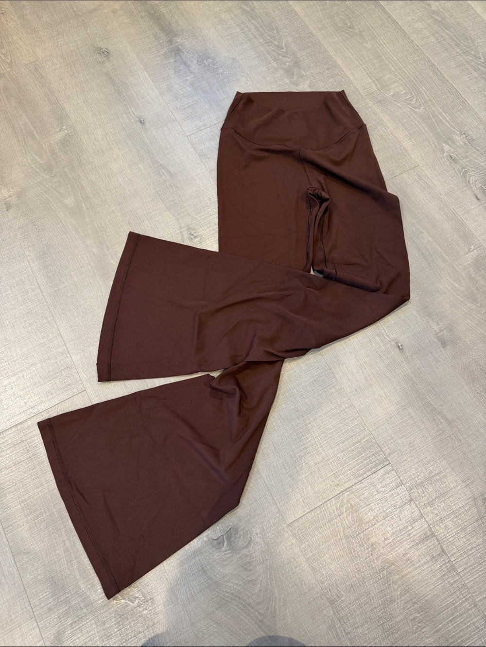 Aerie Offline Flare High Rise Leggings Dark Brown